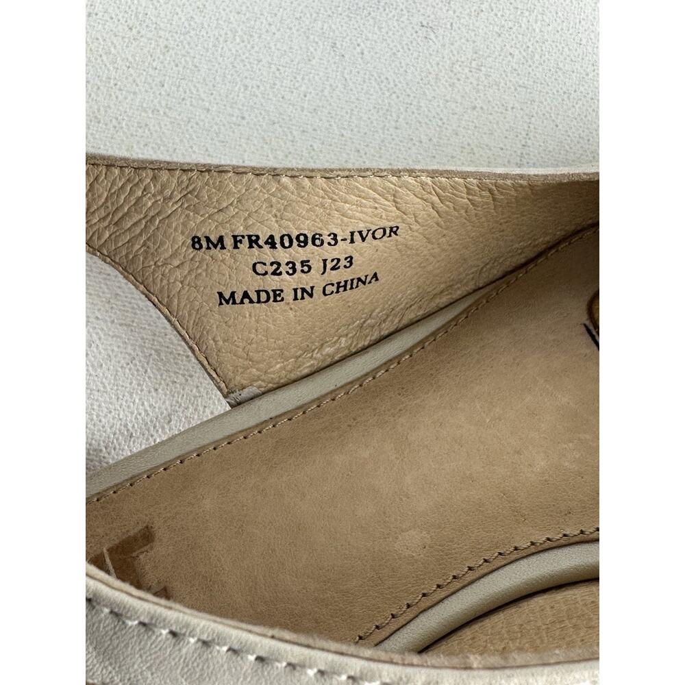 Frye Kenzie Ivory Slingback Flats Size 8 - Picture 4 of 5
